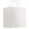 Kraft Paper White Shopping Bag - 10" x 13"