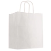 Kraft Paper White Shopping Bag - 13" x 17"