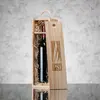 Customizable Birchwood Wine Crate with Vintage Presentation for Gifting