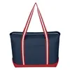 Large Cotton Canvas Admiral Tote Bag With Tackle Twill Patch