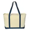 Large Cotton Tote Bag with Zipper