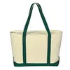 Large Cotton Tote Bag with Zipper