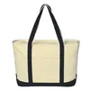 Large Cotton Tote Bag with Zipper