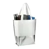 Branded Laminated Metallic Bottom Tote - Large