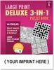 LARGE PRINT Deluxe 3-in-1 Puzzle Book Pack