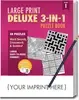 LARGE PRINT Deluxe 3-in-1 Puzzle Book Pack