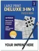 Puzzle Book - Deluxe Large Print 3-in-1 Puzzle Book Volume 2