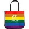 Large Rainbow Laminated Tote Bag