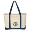 Large Heavy Cotton Canvas Boat Tote Bag