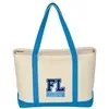 Large Starboard Cotton Canvas Tote Bag With Tackle Twill Patch
