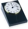 Promotional Large Black Marble Clock with Quartz Timepiece