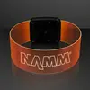 Laser Engraved - Cosmic Orange LED Magnetic Clasp Bracelets