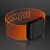 Laser Engraved - Cosmic Orange LED Magnetic Clasp Bracelets