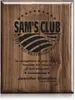 Walnut Laser Engraved Custom Plaque - Premium                                                                                Finish