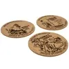 Laser Engraved Recycled 5mm Cork Coaster: 1 Side Imprint