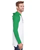 LAT Men's Hooded Raglan Long Sleeve Fine Jersey T-Shirt