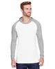 LAT Men's Hooded Raglan Long Sleeve Fine Jersey T-Shirt