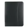 Leather Look 8 " x 11" Zippered Portfolio With Calculator