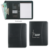 Leather Look Zippered Portfolio w/ Calculator