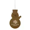 Leatherette Ornament - Snowman