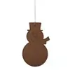 Leatherette Ornament - Snowman