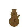 Leatherette Ornament - Snowman