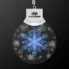 LED Animated Snowflake Necklace