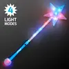 LED Blue Super Star Wands