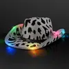 LED Cow Print Hat with Black Band