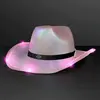 LED Iridescent Cowgirl Hat with Black Band