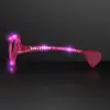 LED Pink Heart Glasses, No Lens, Novelty Eyeglasses