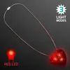 LED Red Heart Light Necklace