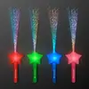 LED Shooting Star Sparkling Fiber Optic Wands