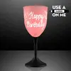 LED Wine Glass with Classy Black Base