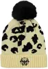 Custom Leopard Print Pom Beanie