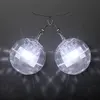 Light Projecting Disco Ball Earrings, 1 Pair