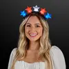 Light Up Stars Headband Red, White & Blue