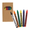 Lil' Bit Reflective Non-Woven Coloring Drawstring Bag With Crayons