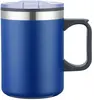 14oz. Insulated Stainless Steel Double Wall Camping Mug with Handle - BPA Free