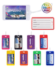 Luggage Tags with Slip-In Pocket and Dome Label Print