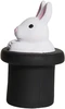 Magic White Rabbit in Top Hat Stress Reliever