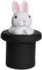 Magic White Rabbit in Top Hat Stress Reliever