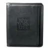 Branded Leather Padfolio - Manhattan Zippered Style