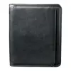 Branded Leather Padfolio - Manhattan Zippered Style