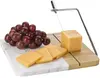 Marble and Bamboo Cheese Cutting Board With Slicer