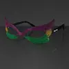 Mardi Gras Eyeglasses, Glitter Frames (NON-Light Up)