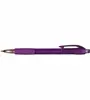 Mardi Gras Retractable Pen - Custom Imprint - Blue Ink, Chrome Accents, Thumb Grips