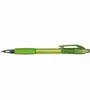 Mardi Gras Retractable Pen - Custom Imprint - Blue Ink, Chrome Accents, Thumb Grips