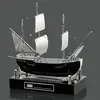 Handcrafted Maritime Sailboat Award with Rosewood Base - Custom Engraved