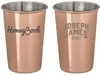 Custom Copper Plated Pint Glass Cup